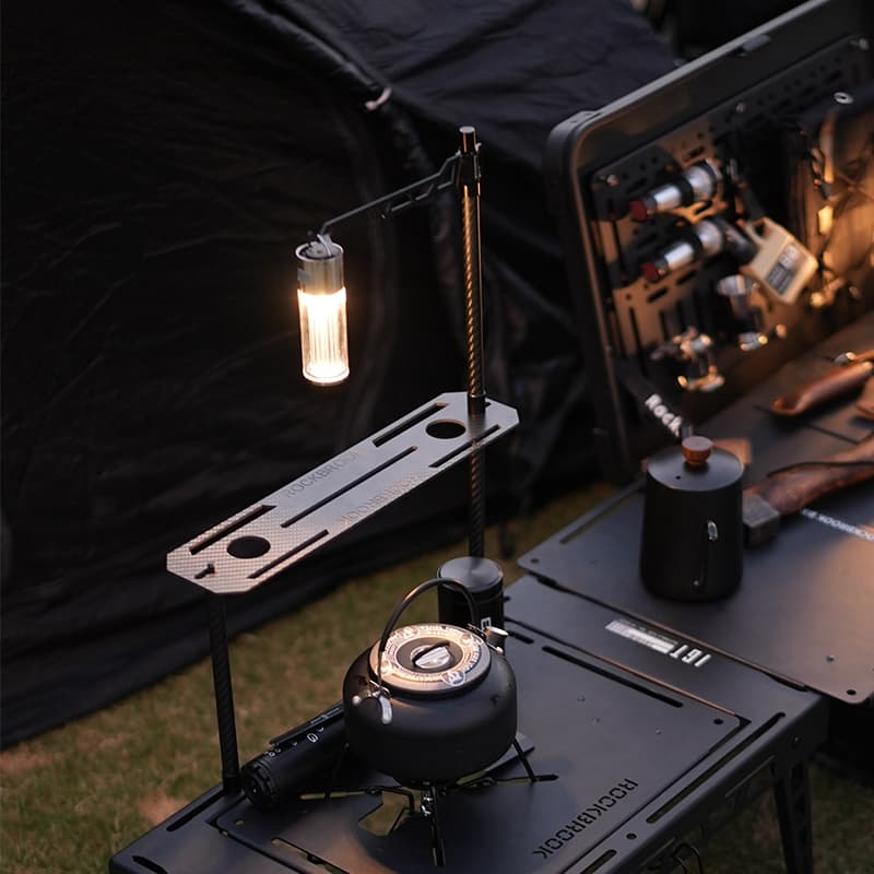 PD0024BDF (General Use) BLACK Carbon Fiber Lamp Holder Storage Rack Set