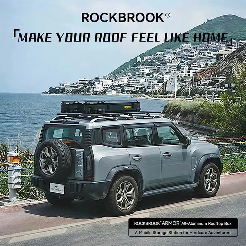 ROCKBROOK BX1031 Large Roof Box - Car Vehicle Top Cargo Storage