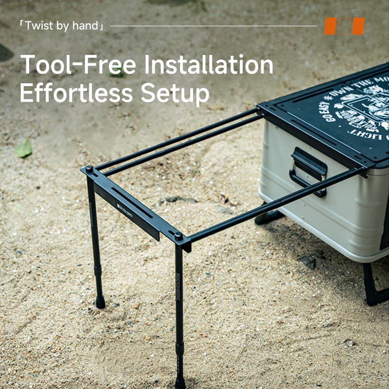 ROCKBROOK PD0037 Aluminium IGT 2-Unit Foldable Table Frame