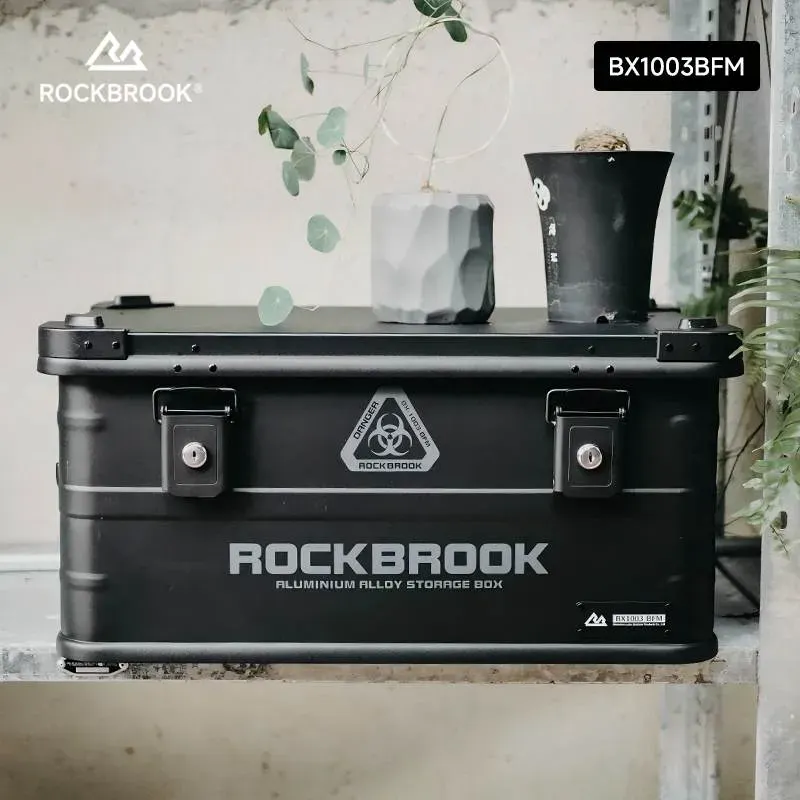ROCKBROOK BX1003BFM 50L Black Heavy Duty Storage Container