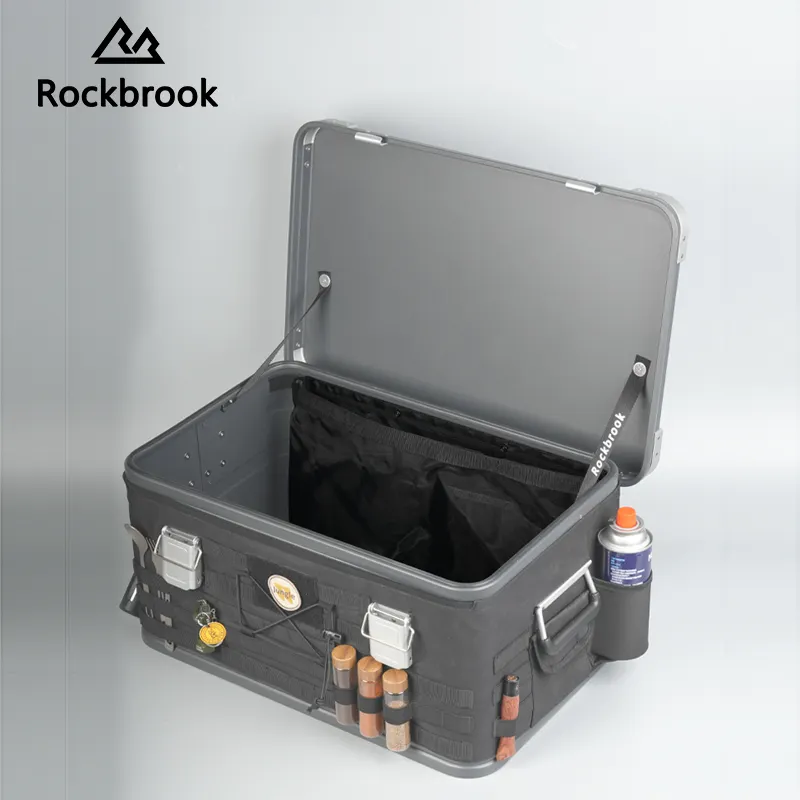 (For 30L 50L) BX1003IBBDF BLACK Aluminum Box Nylon Mesh Built-In Lining with Magic
