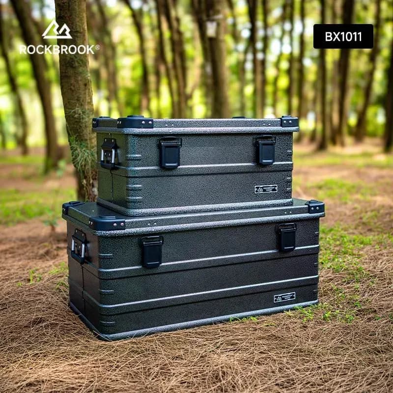 ROCKBROOK BX1011 50L / 95L Large Grey Outdoor Storage Box
